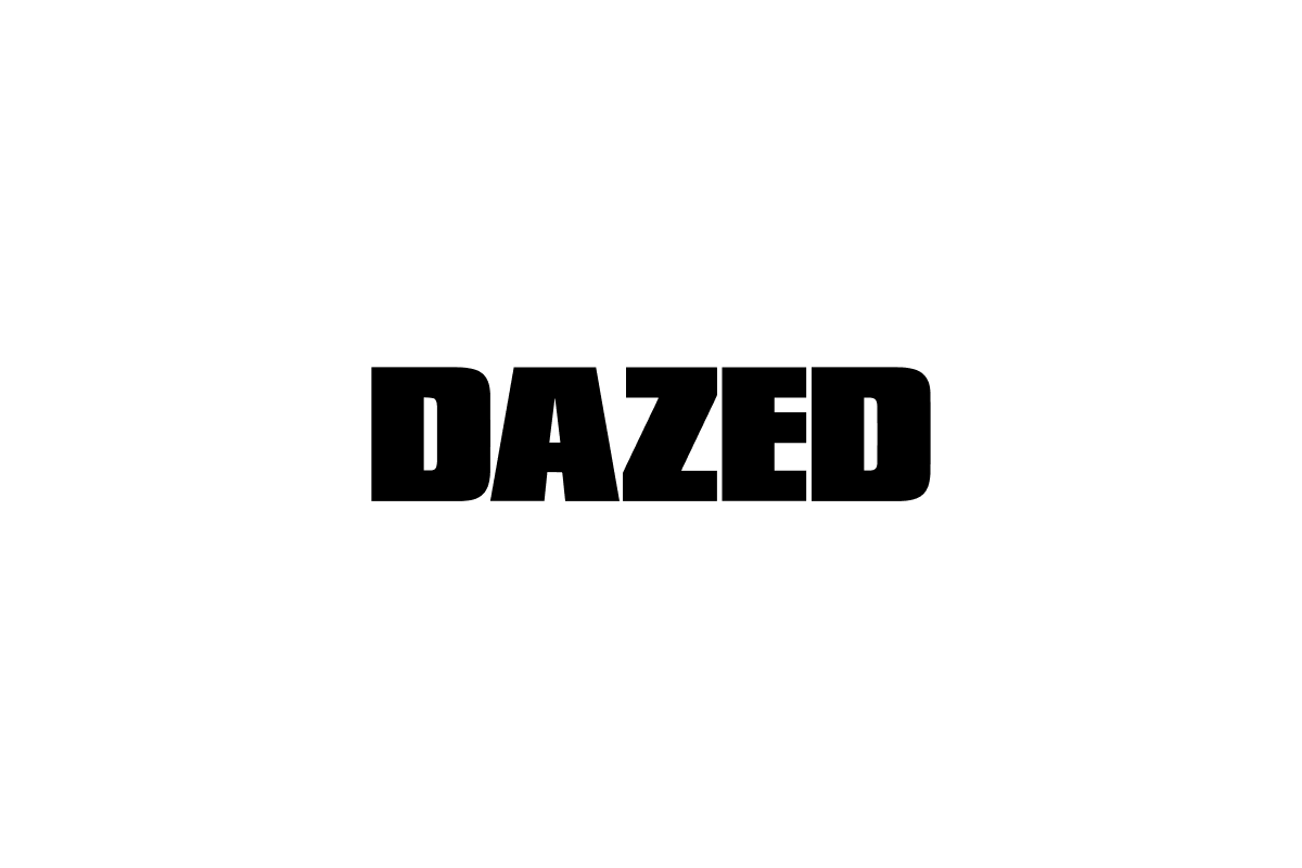 The black sans-serif text 'DAZED' centered on a plain white background.
